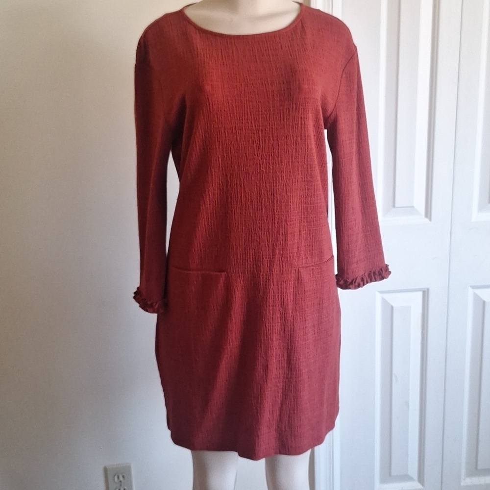 Cynthia Rowley Rust Red Tunic Dress Size M
